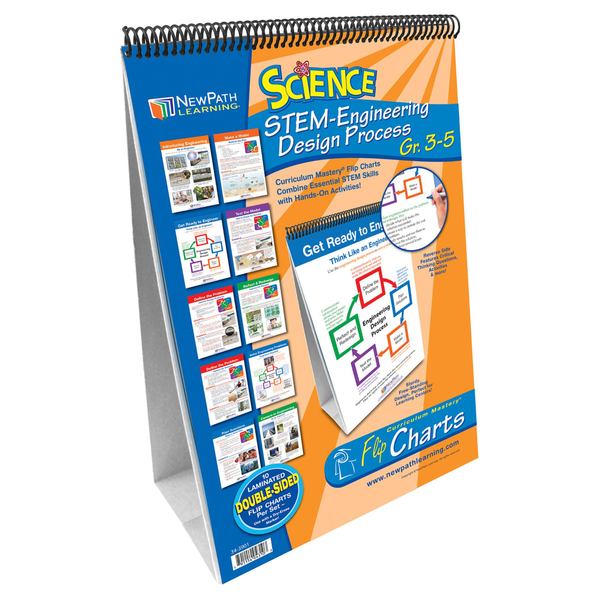 New Path Learning® STEM Engineering Design Process Flip Charts Set